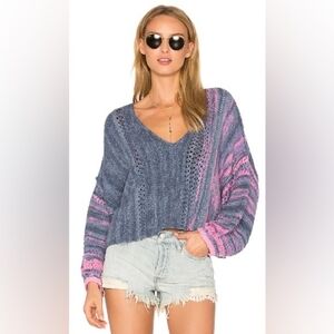 Amethyst Sweater in Blue ComboFree People